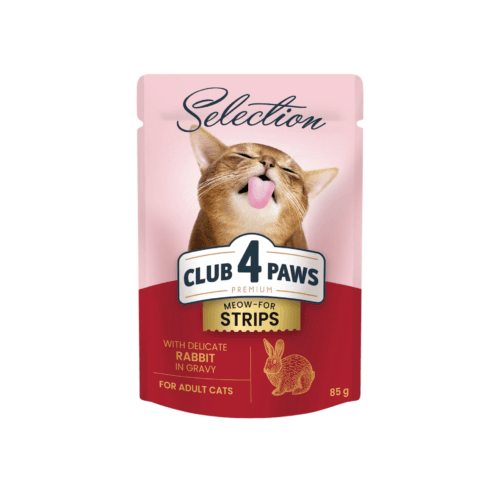 Club4paws Strips Rabbit in Gravy 100g (12/pack)