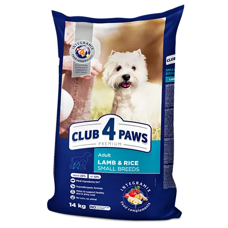 Club4Paws Adult Lamb & Rice Small Breed 2kg