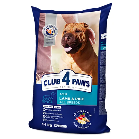 Club4Paws Adult Lamb & Rice 14kg