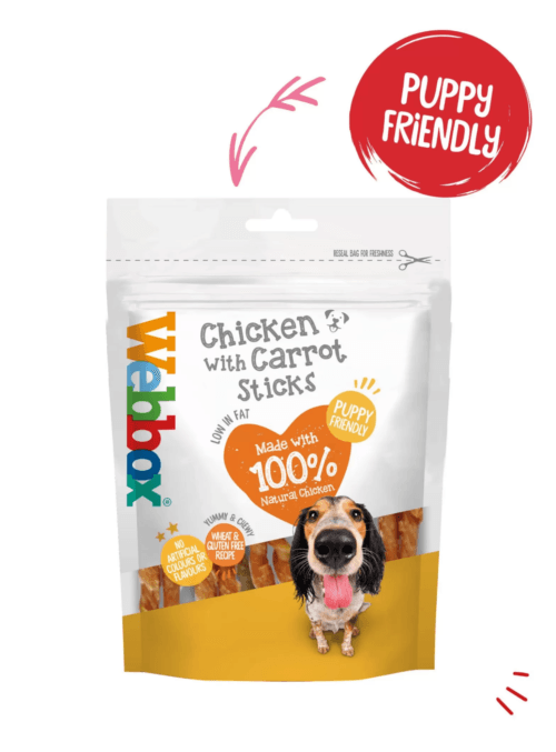 Webbox Chewy Chicken with Carrot Sticks 80g